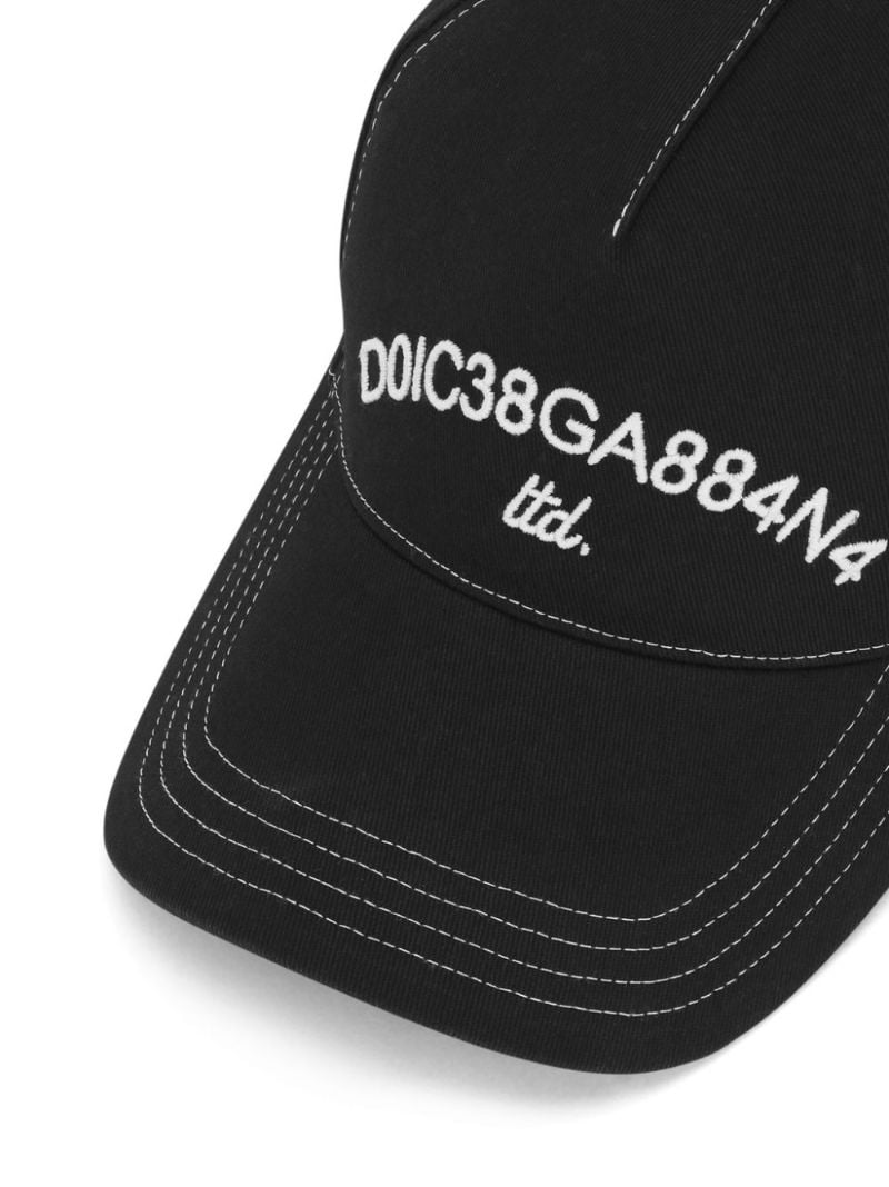Black Logo-embroidered Cotton Cap