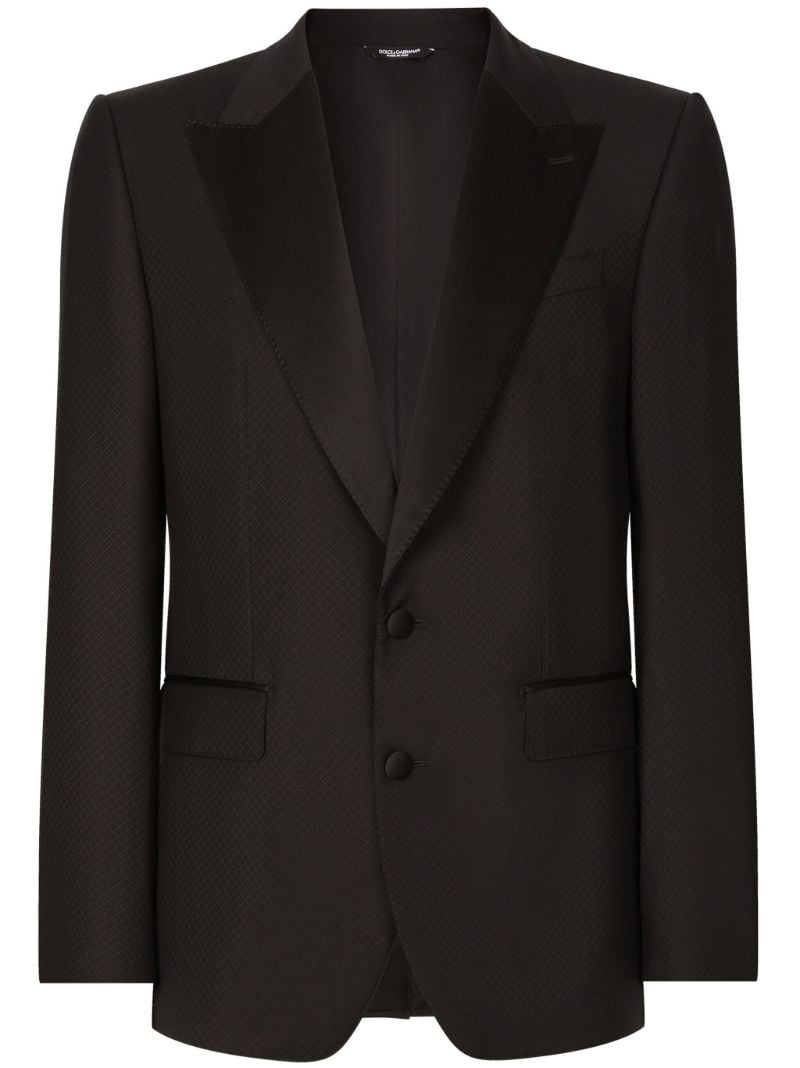 Black Virgin Wool-silk Blend Suit