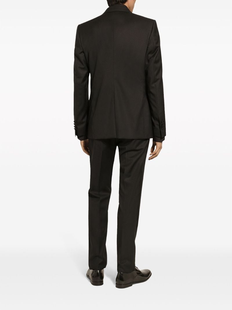 Black Virgin Wool-silk Blend Suit