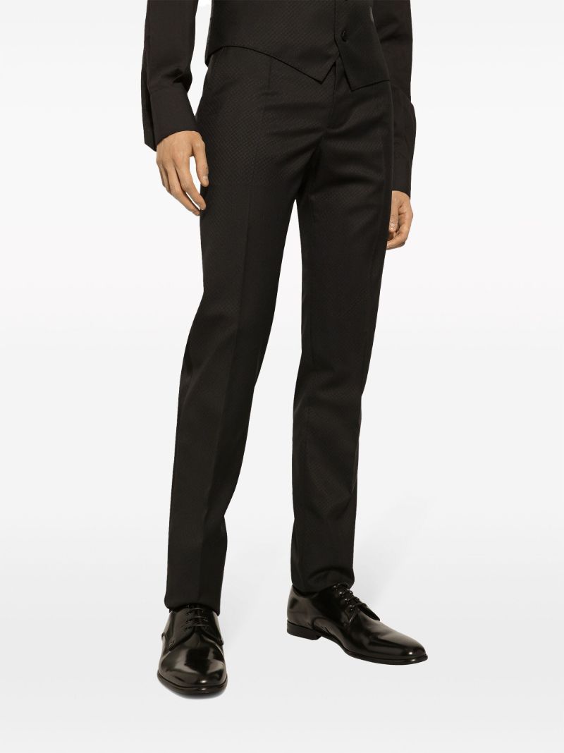 Black Virgin Wool-silk Blend Suit