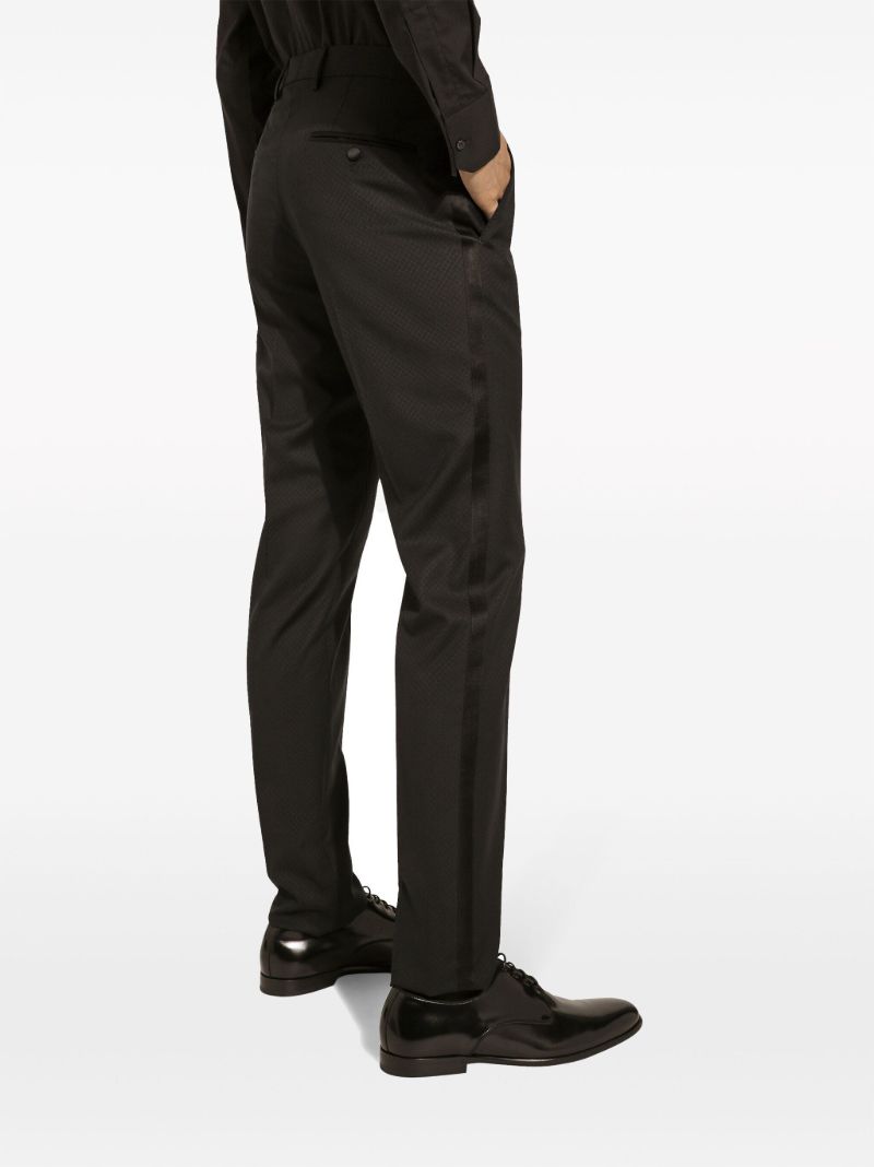 Black Virgin Wool-silk Blend Suit