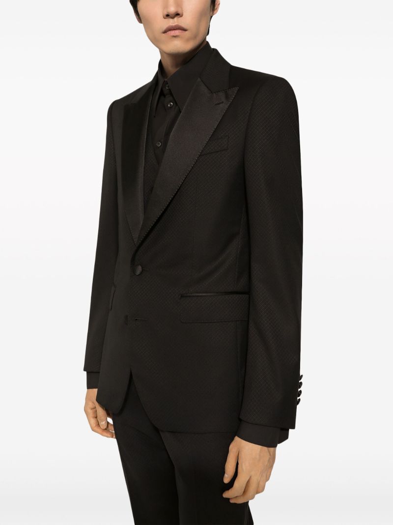 Black Virgin Wool-silk Blend Suit