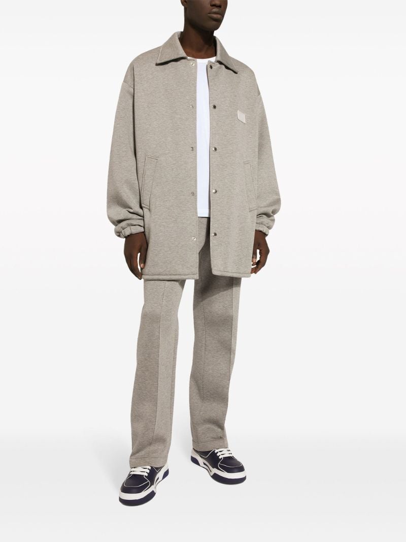 Grey MÃ_x0083_Â©lange-effect Track Pants