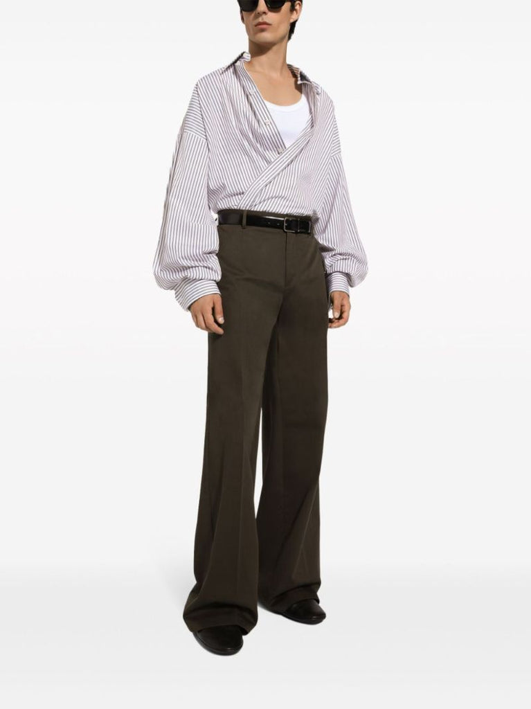 White Striped Cotton Shirt