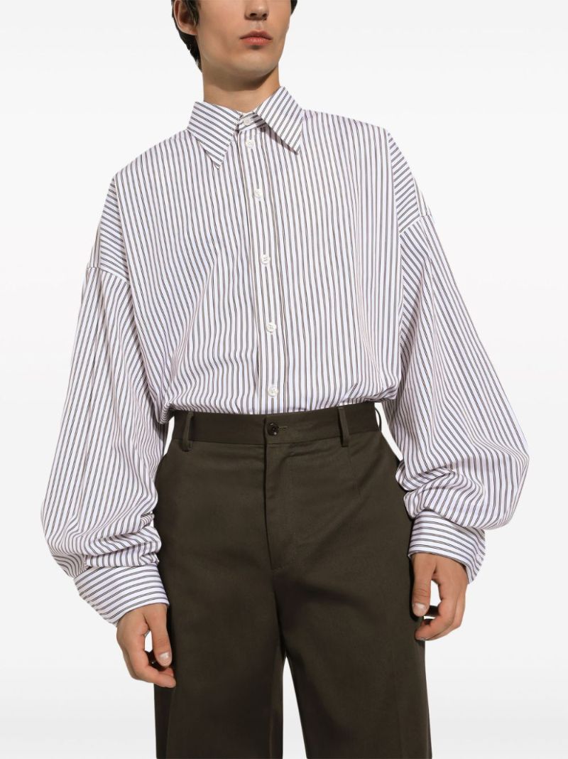 White Striped Cotton Shirt