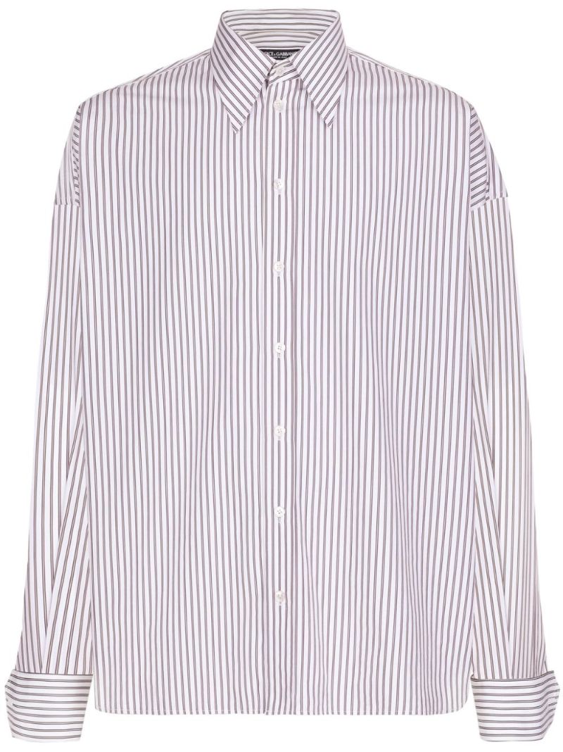 White Striped Cotton Shirt