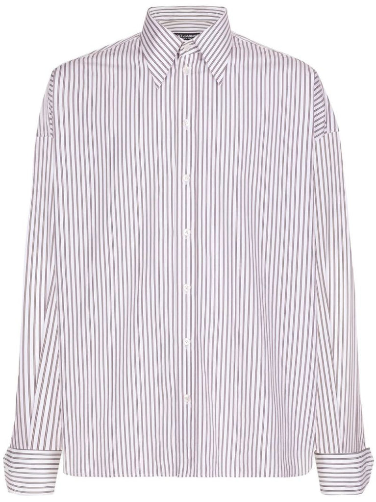 White Striped Cotton Shirt