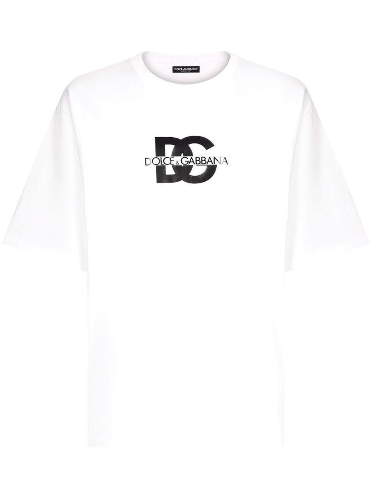 White Logo-print Cotton T-shirt