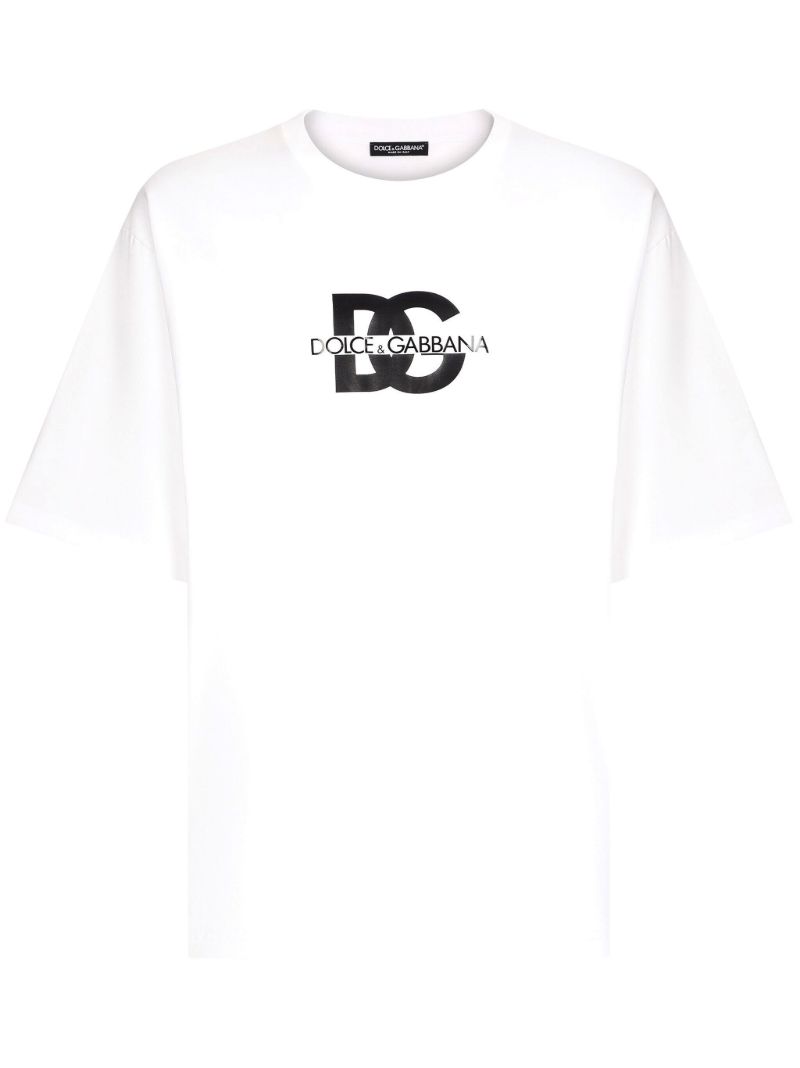 White Logo-print Cotton T-shirt