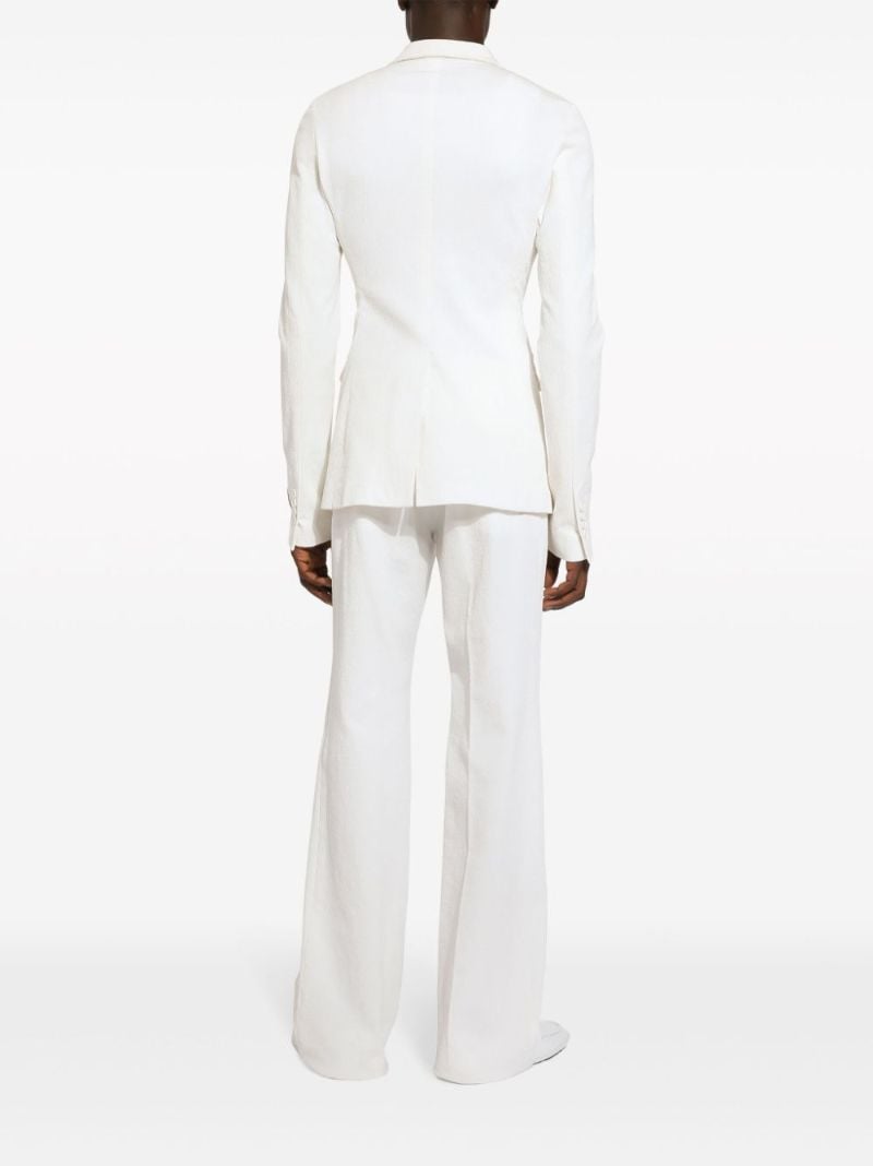 White Straight-leg Trousers