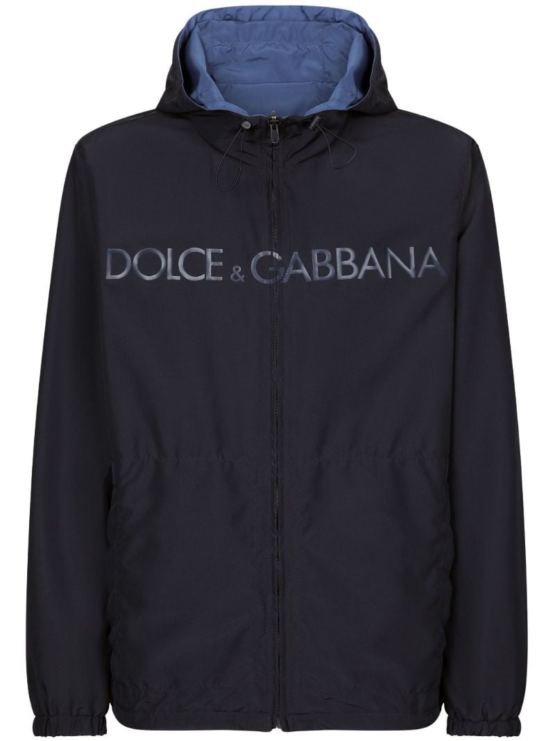 Blue Reversible Hooded Jacket