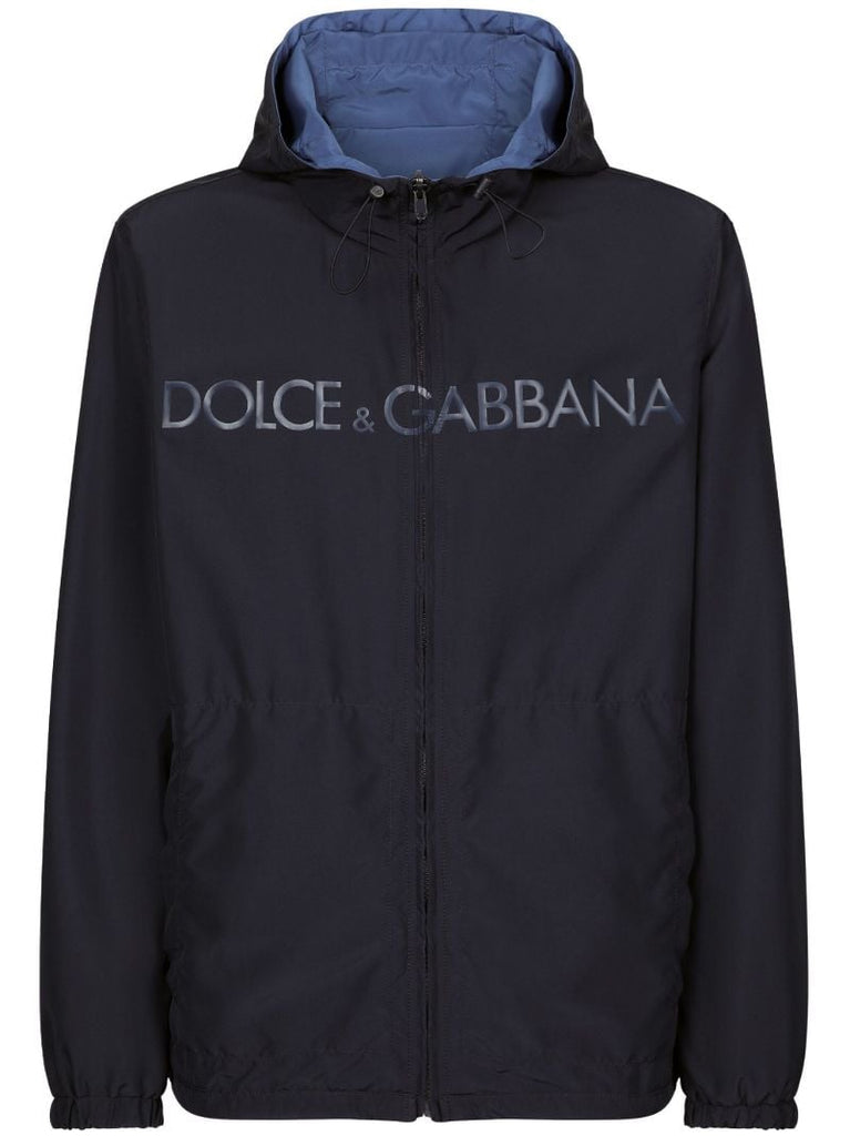 Blue Reversible Hooded Jacket
