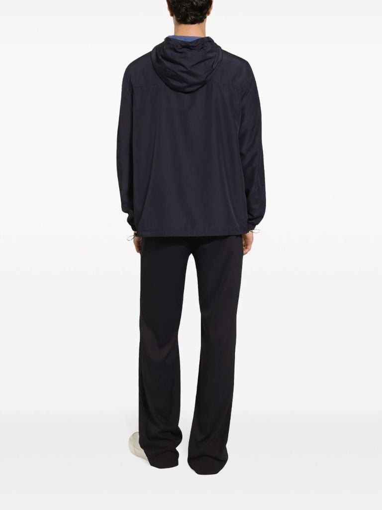 Blue Reversible Hooded Jacket