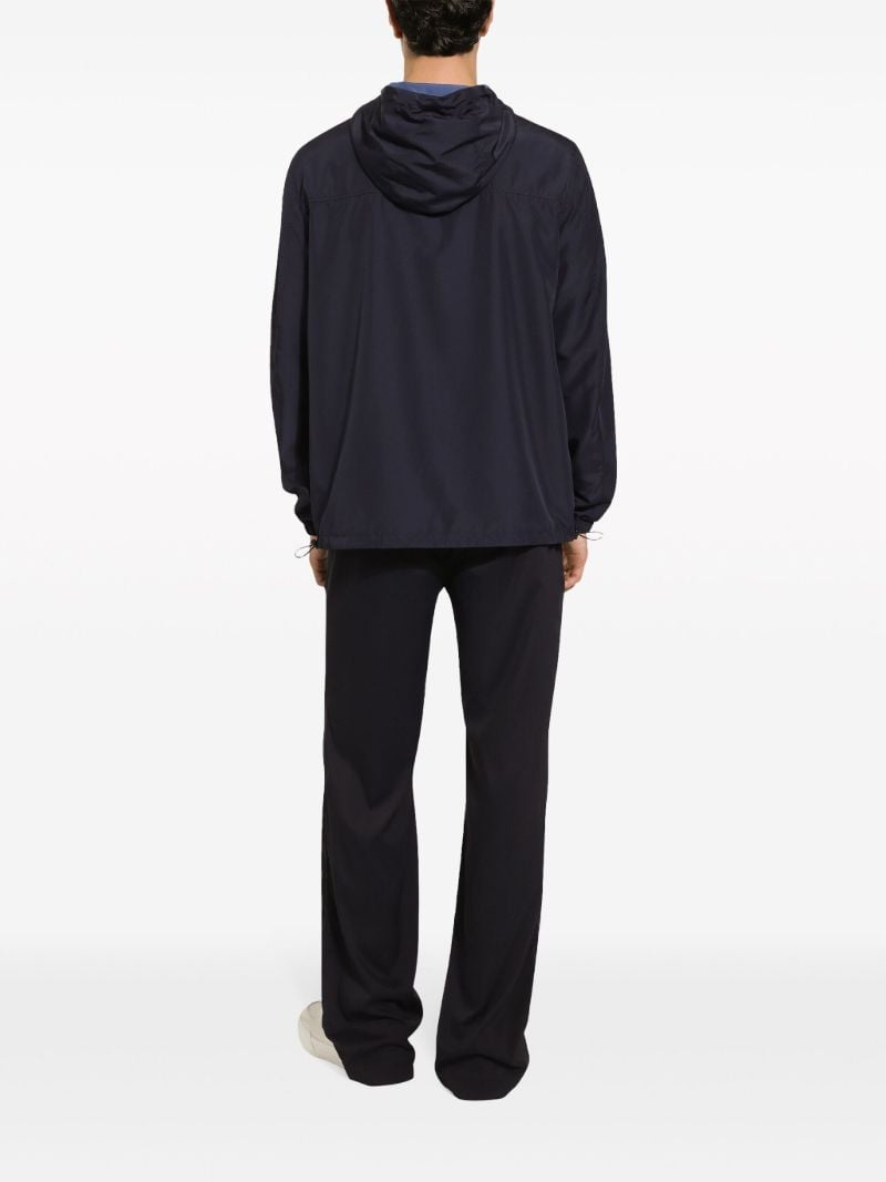 Blue Reversible Hooded Jacket
