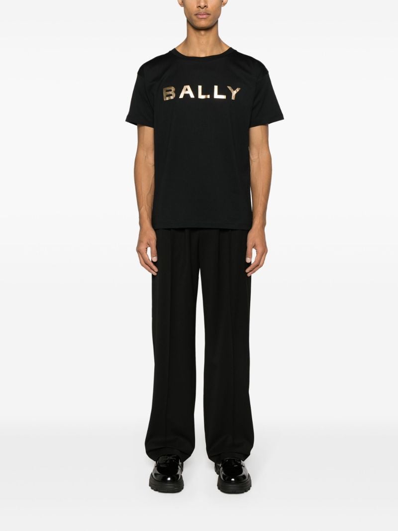 Black Logo-print Cotton T-shirt