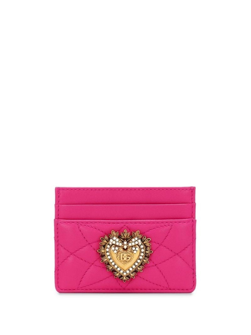 Pink Devotion Leather Card Holder
