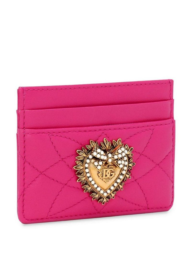 Pink Devotion Leather Card Holder
