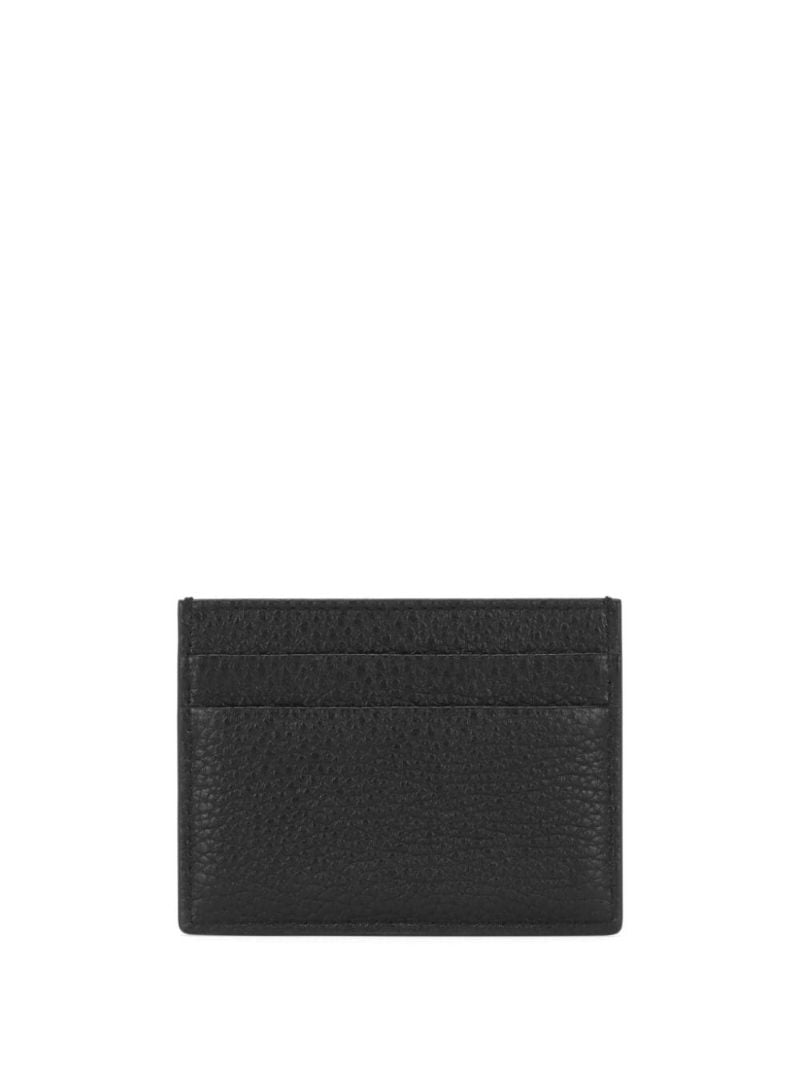 Black Logo-embossed Leather Card Holder