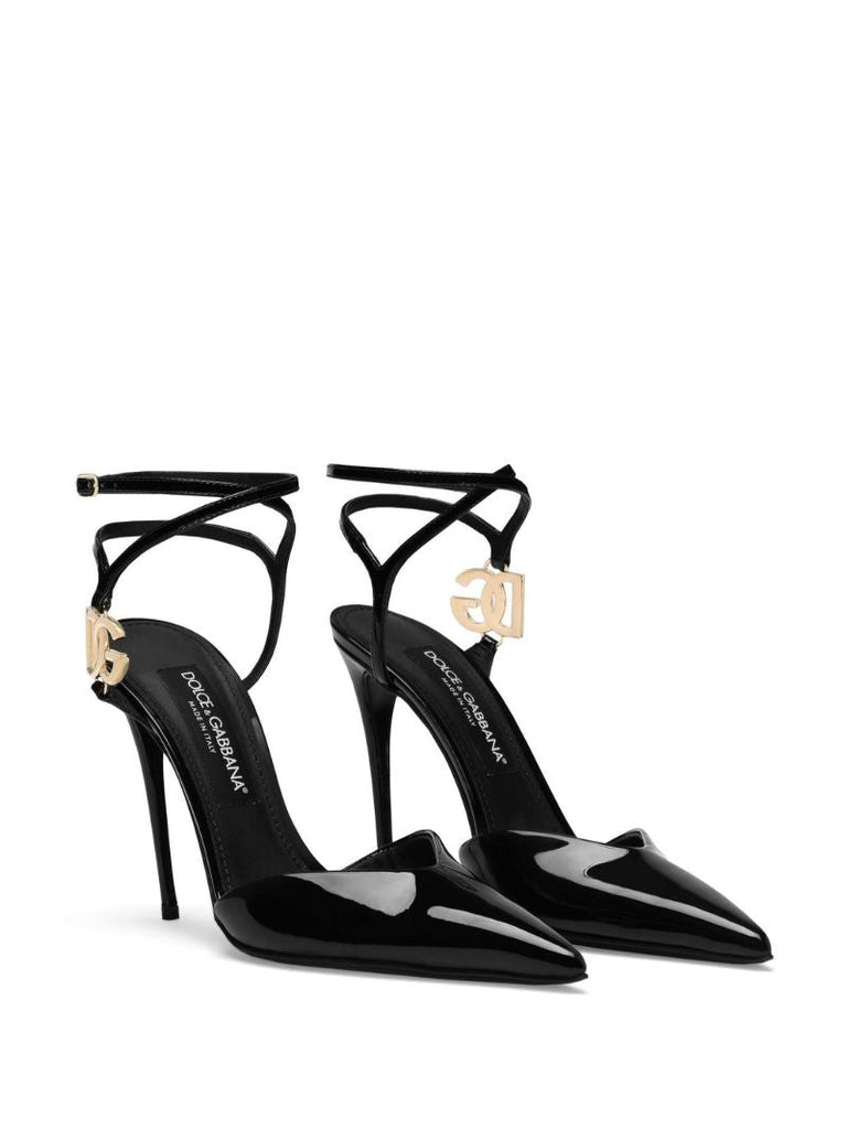 Black Lollo Logo-embellished Pumps