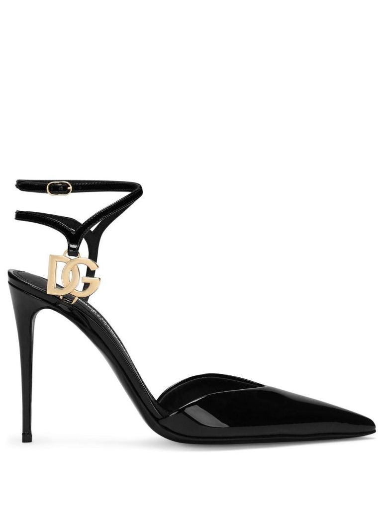 Black Lollo Logo-embellished Pumps