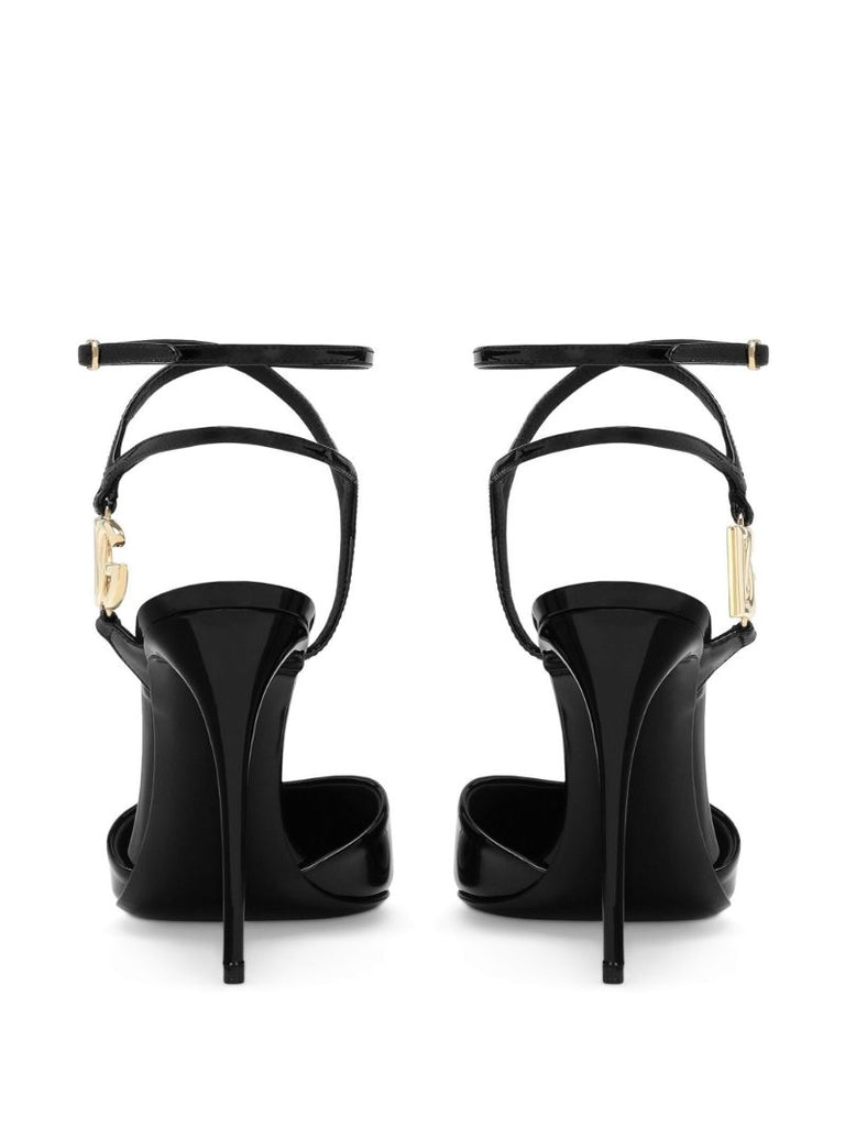 Black Lollo Logo-embellished Pumps