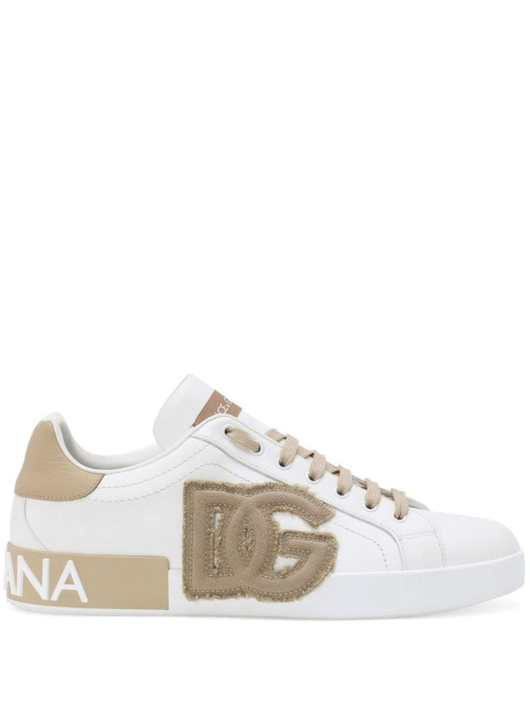 White Portofino Leather Sneakers