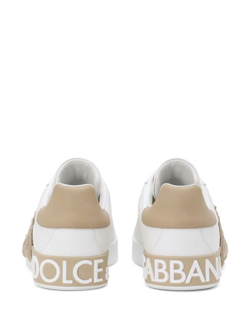 White Portofino Leather Sneakers