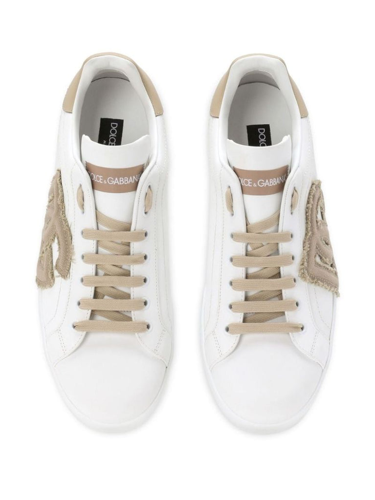 White Portofino Leather Sneakers