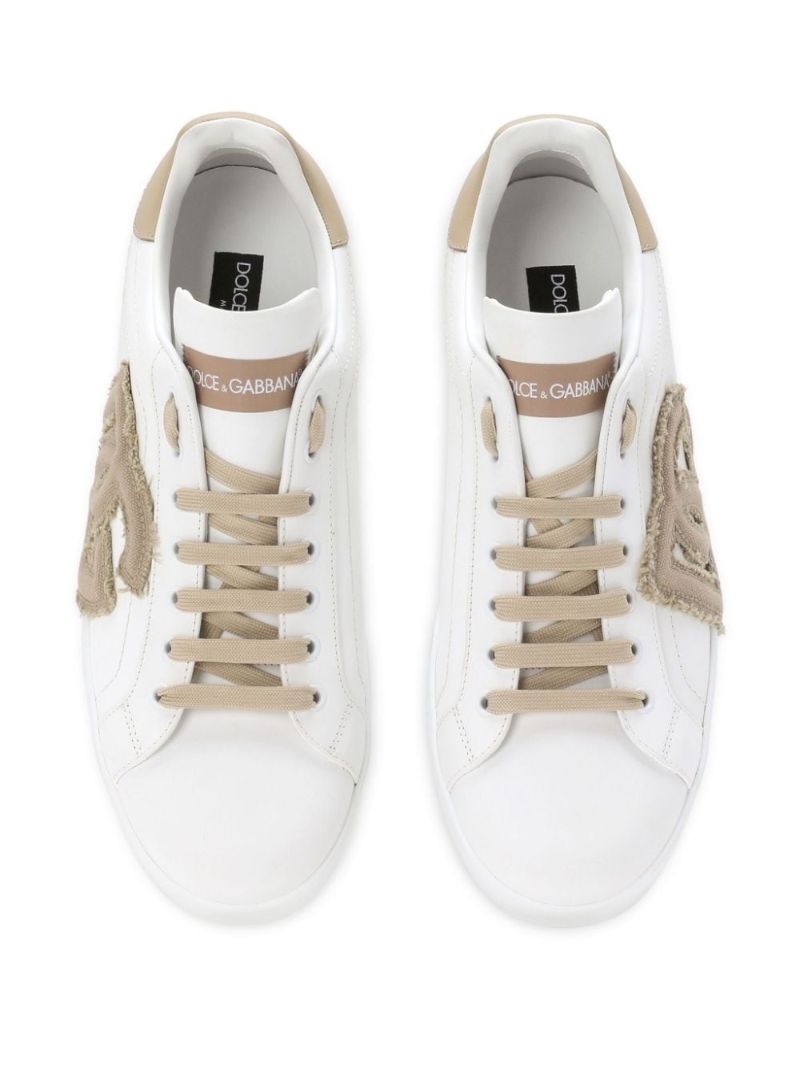 White Portofino Leather Sneakers