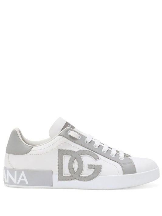 White Portofino Leather Sneakers