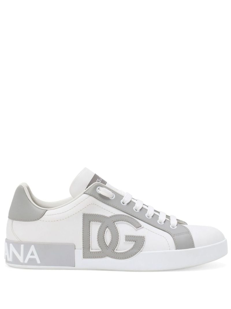 White Portofino Leather Sneakers