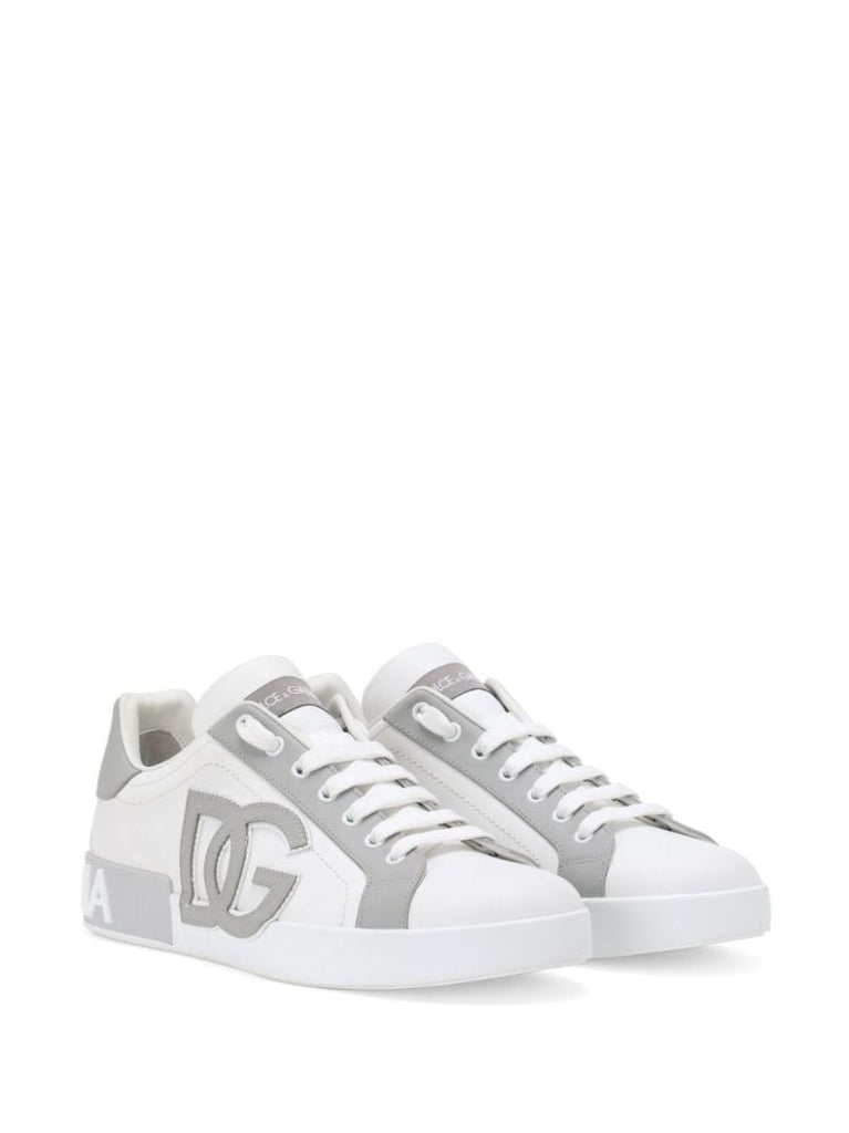White Portofino Leather Sneakers