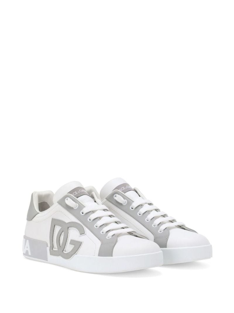 White Portofino Leather Sneakers