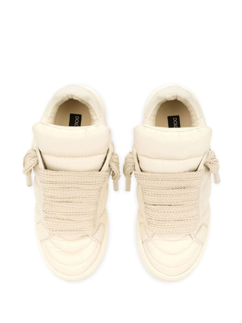 Neutral New Roma Padded Sneakers