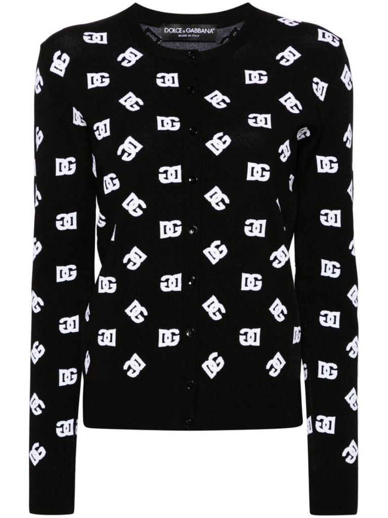 Black Dg Jacquard Jumper