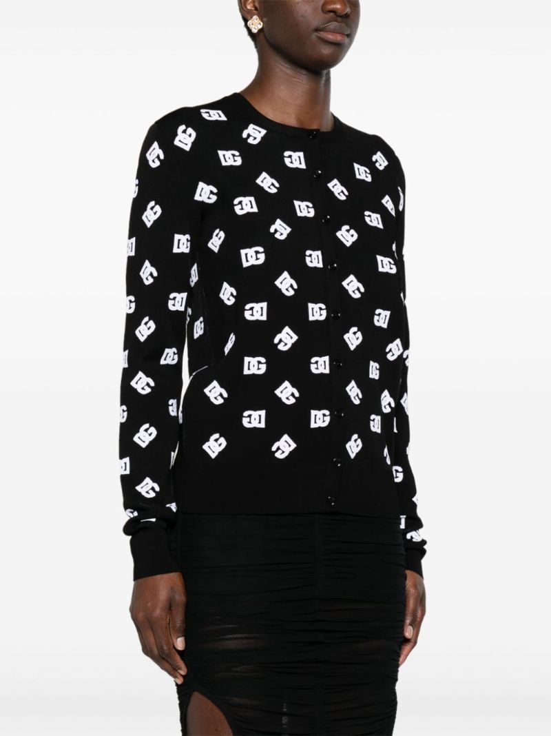 Black Dg Jacquard Jumper