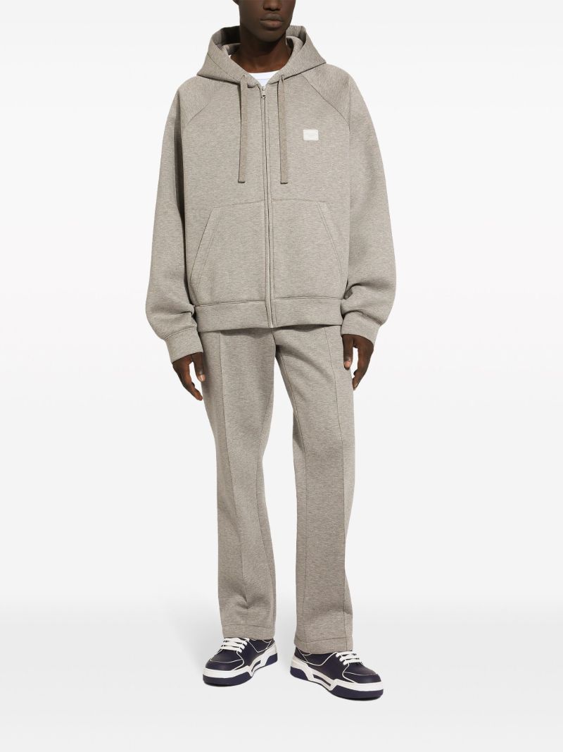 Grey MÃ_x0083_Â©lange-effect Hooded Jacket