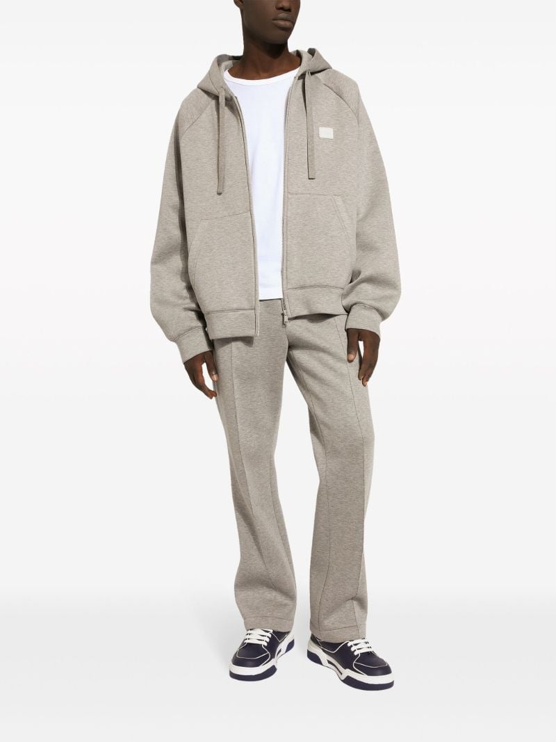 Grey MÃ_x0083_Â©lange-effect Hooded Jacket