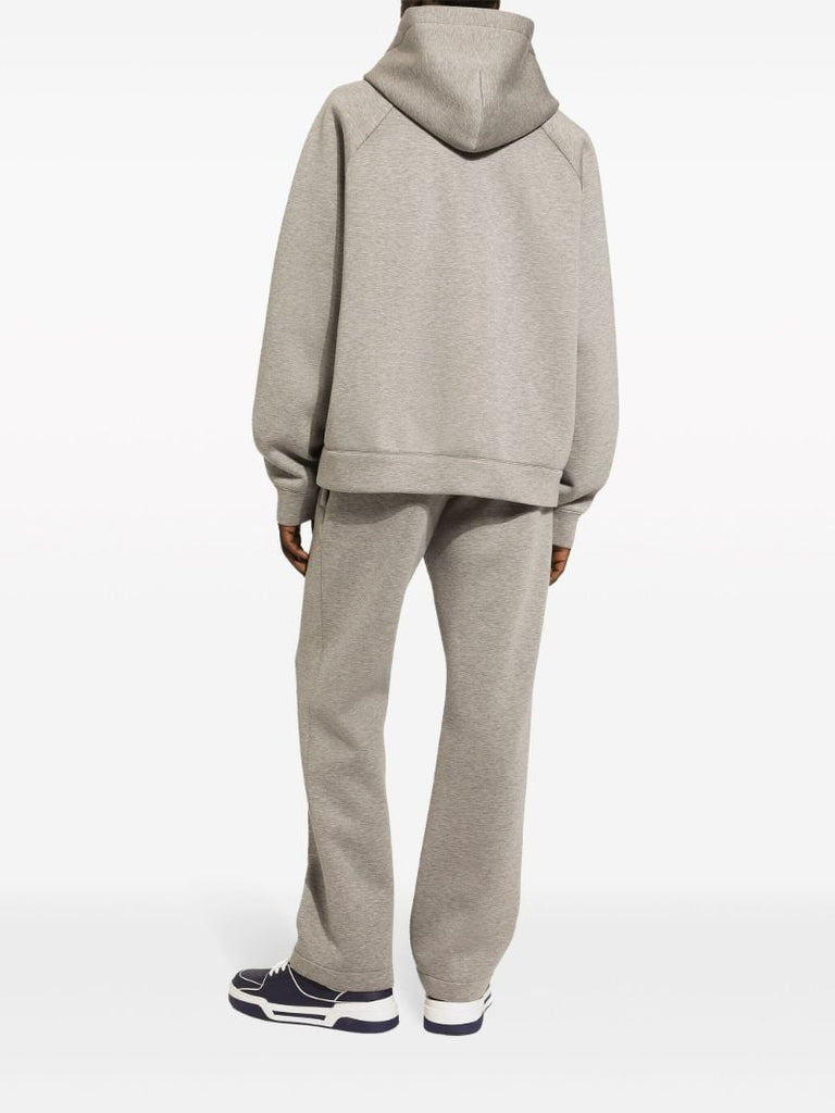 Grey MÃ_x0083_Â©lange-effect Hooded Jacket