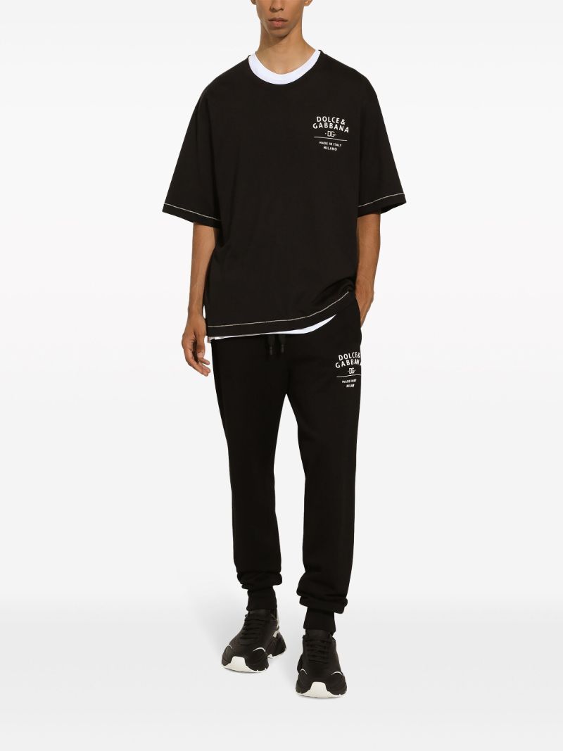 Black Logo-print Cotton T-shirt
