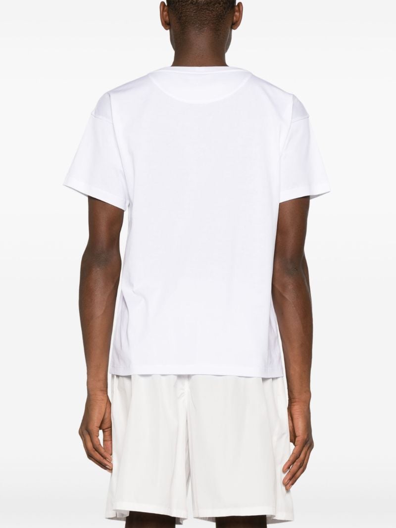 White Logo-print Organic Cotton T-shirt