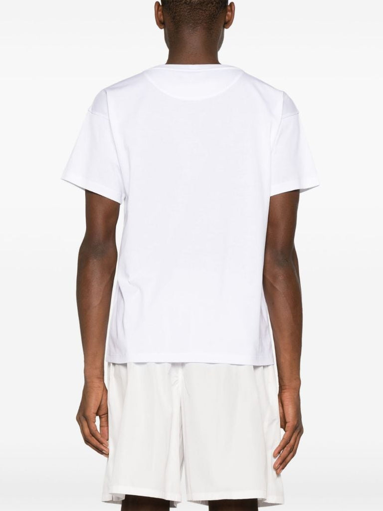 White Logo-print Organic Cotton T-shirt