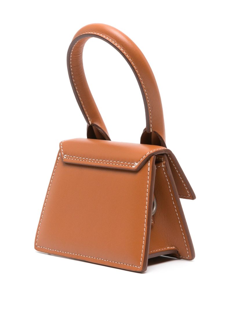 Brown Le Chiquito Homme Leather Top Handle Bag