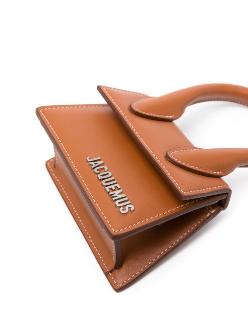 Brown Le Chiquito Homme Leather Top Handle Bag