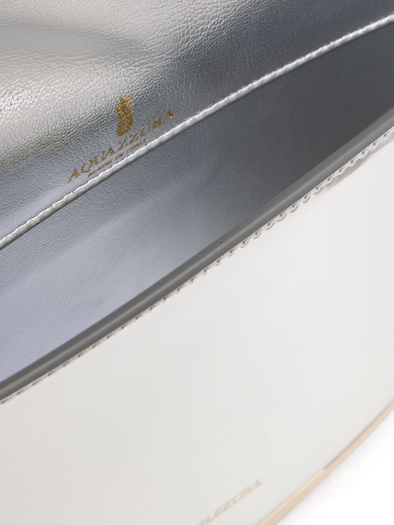 Silver-tone Purist Leather Shoulder Bag