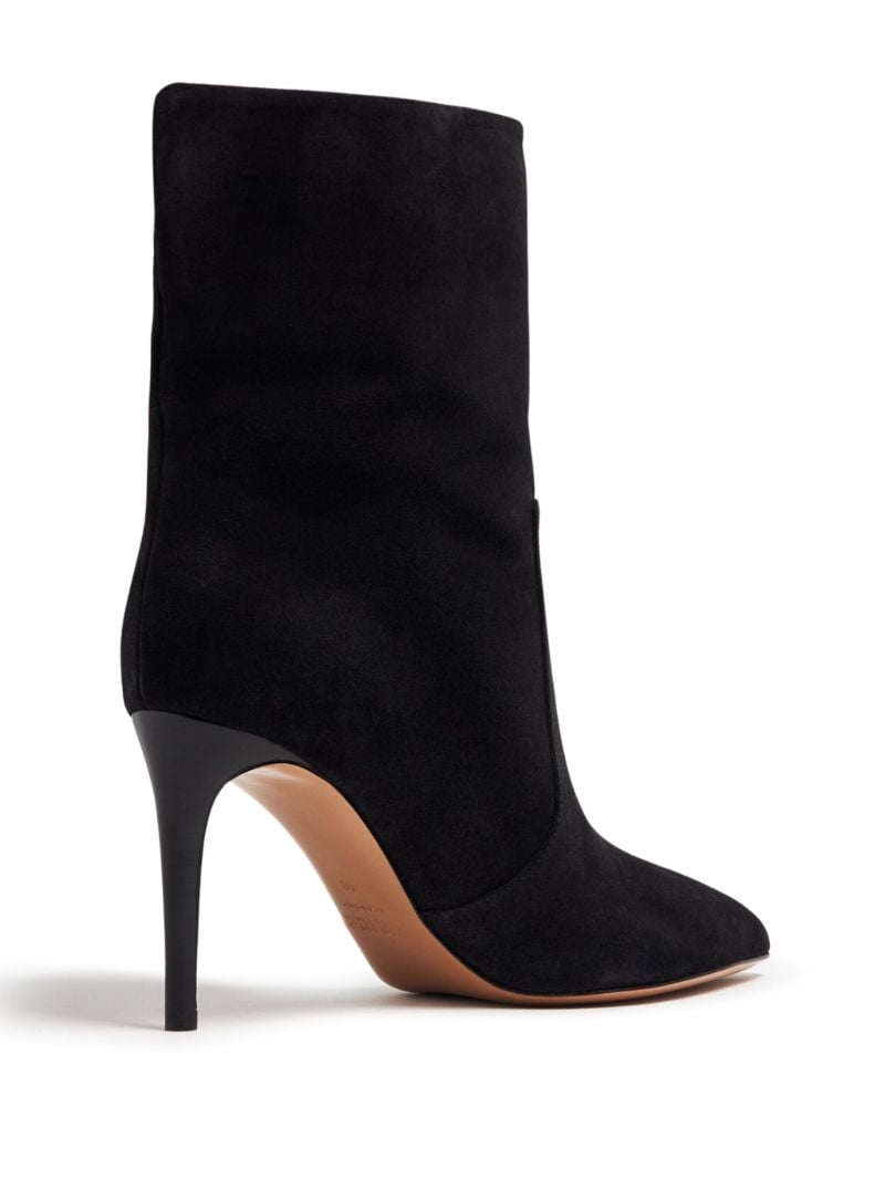 Black Stiletto 85 Suede Boots