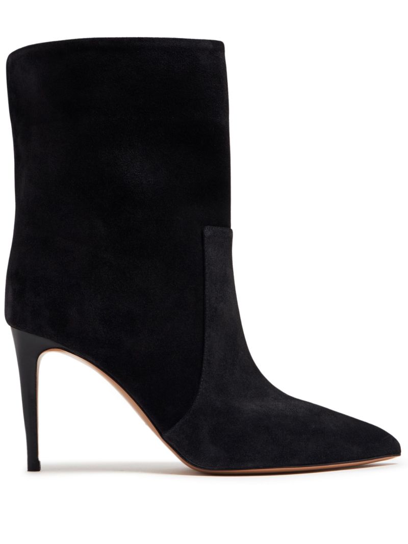 Black Stiletto 85 Suede Boots