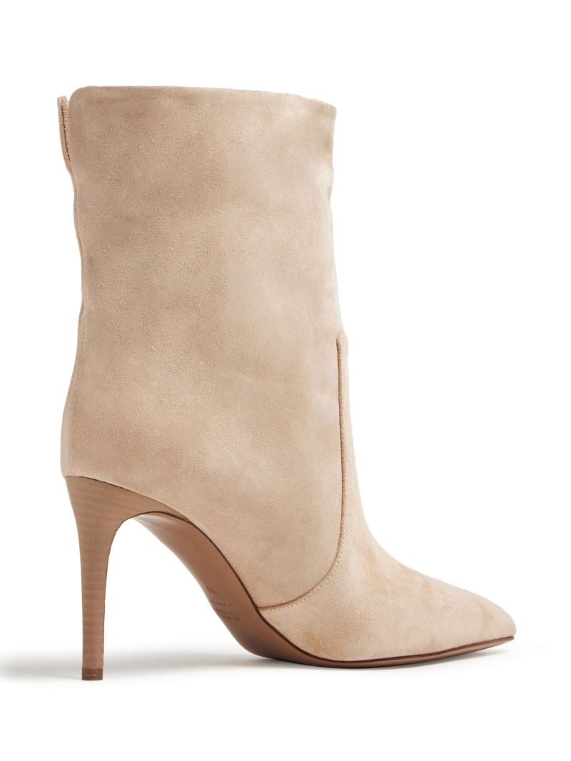 Neutral Stiletto 85 Suede Boots
