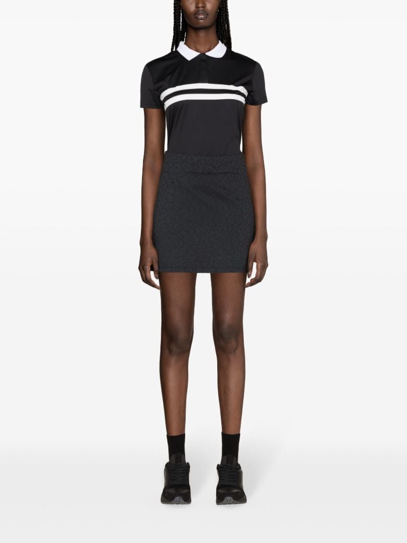 Black Denise Leopard-pattern Skirt