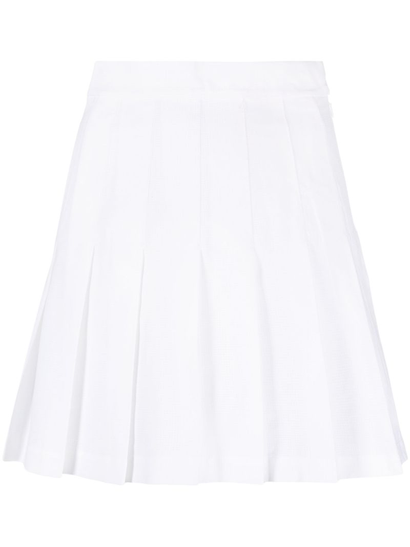 White Fay Pleated Mini Skirt